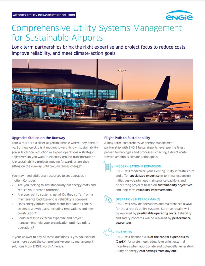 Comprehensive Utility Systems Management for Sustainable Airports